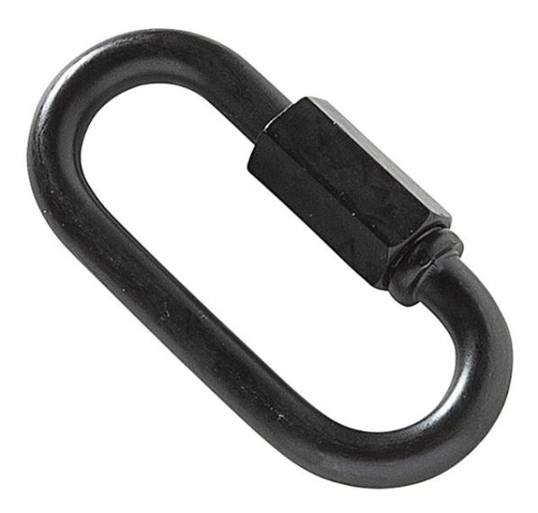 MACK 1 Loze Schakel met Moer 6 mm Zwart