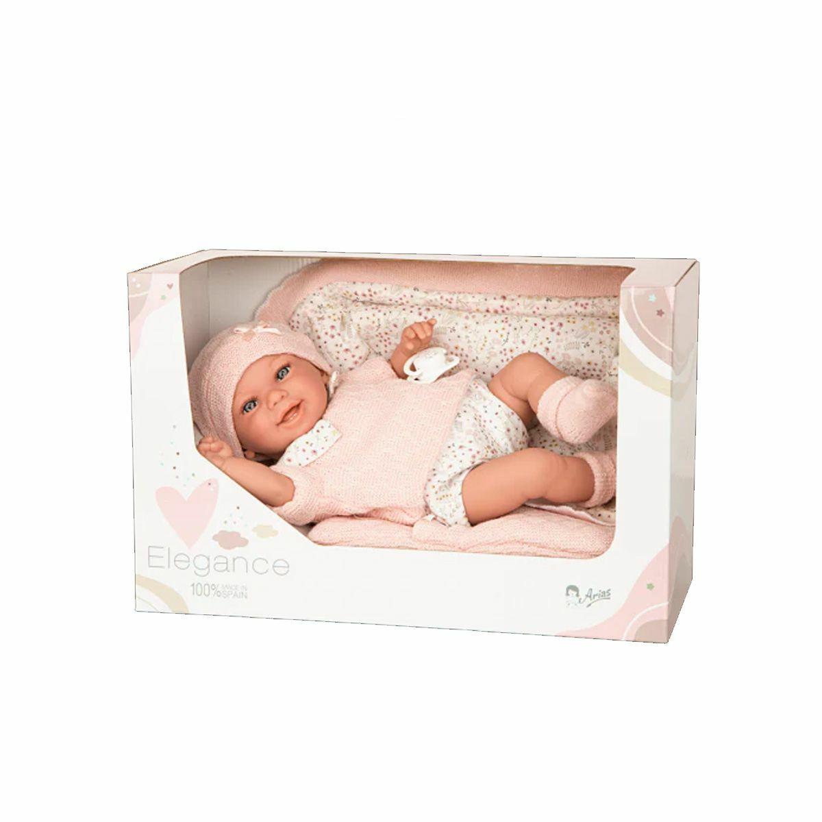 Arias Elegance Babyto Pop 35 cm met Speelmat, zacht lichaam