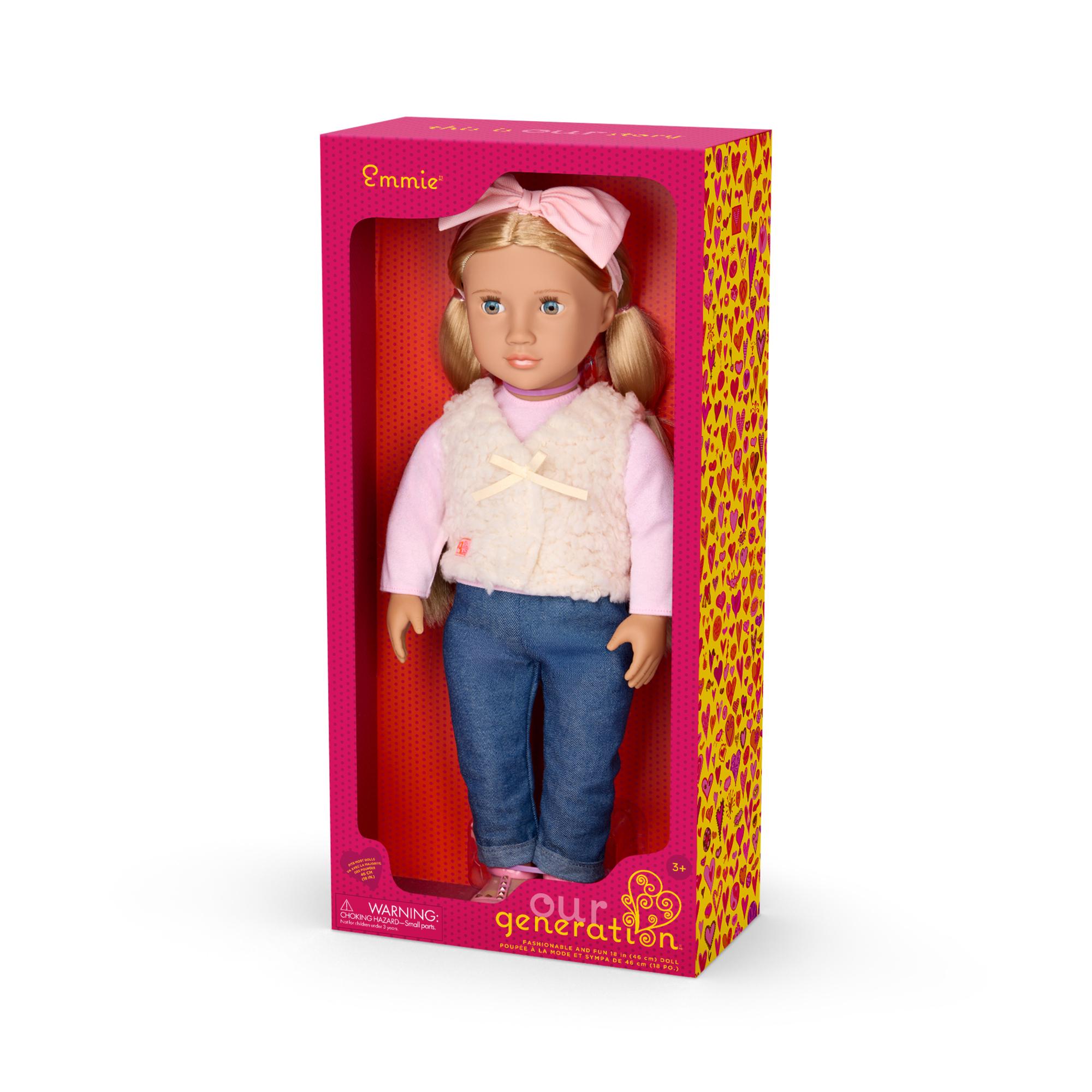 Our Generation Emmie Pop 46 cm met strik in haar