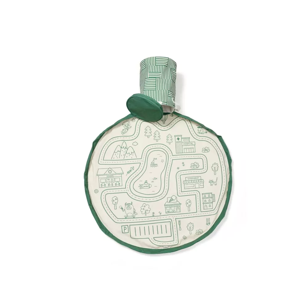 Play & Go Speelmat-Opbergzak Soo Roadmap 140 cm