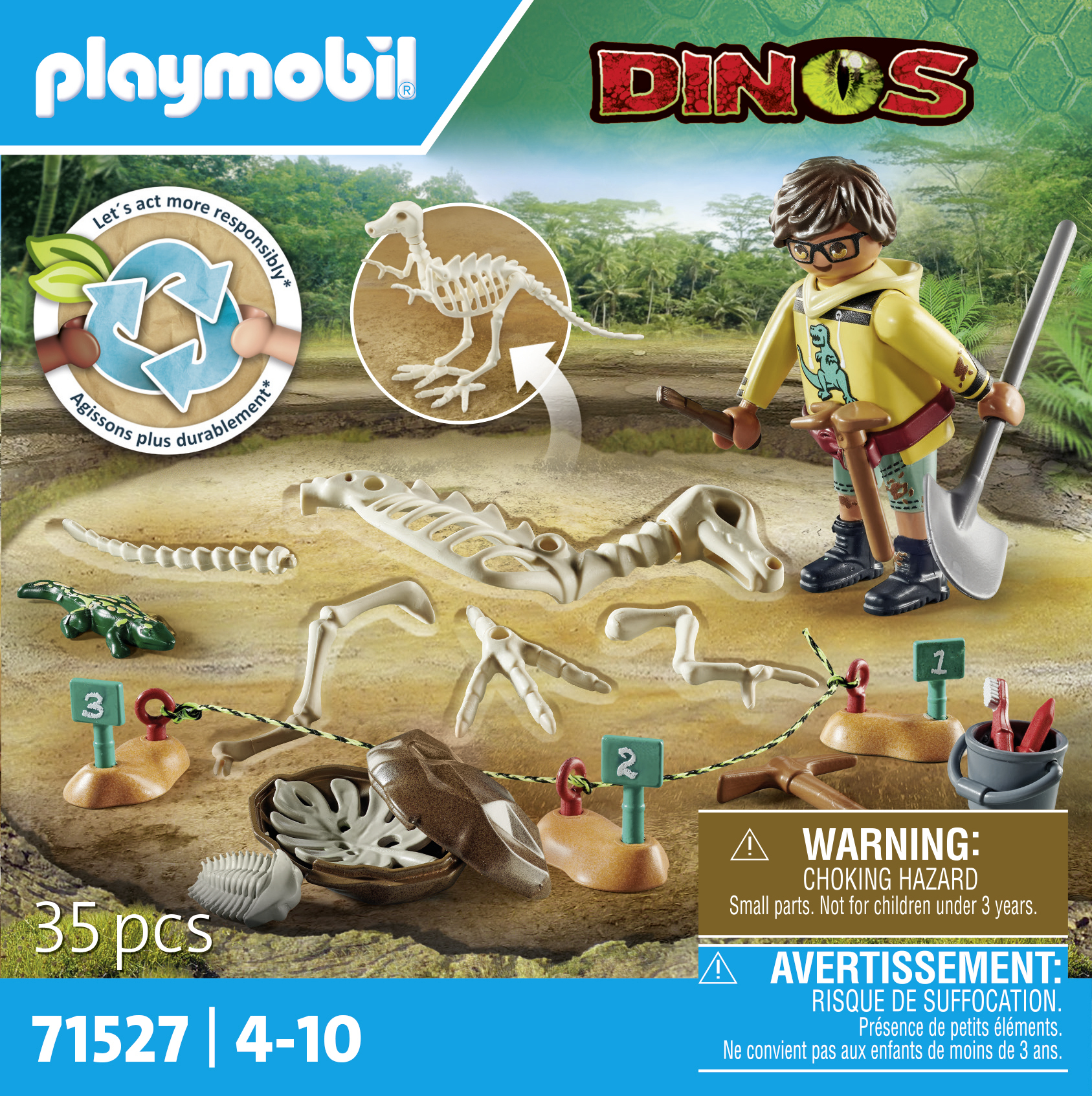Playmobil Dinos 71527 "Opgravingsplaats met dinosaurusskelet