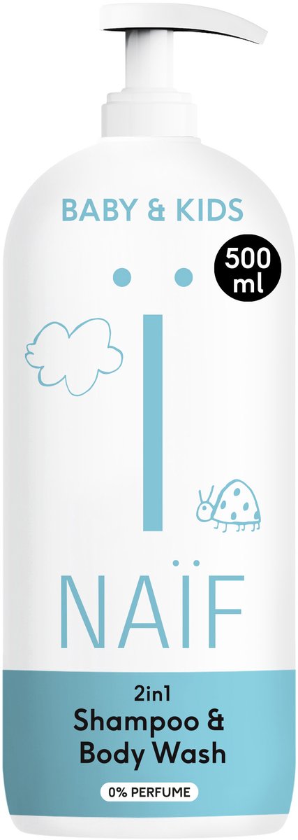 Naif Kids Shampoo&Body Wash 2-in-1 0% Parfum 500 ml