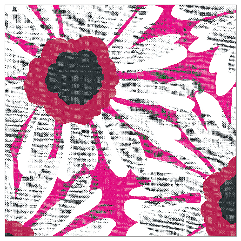 Artebene Servetten 33x33 cm Daisy Pink - 20 stuks