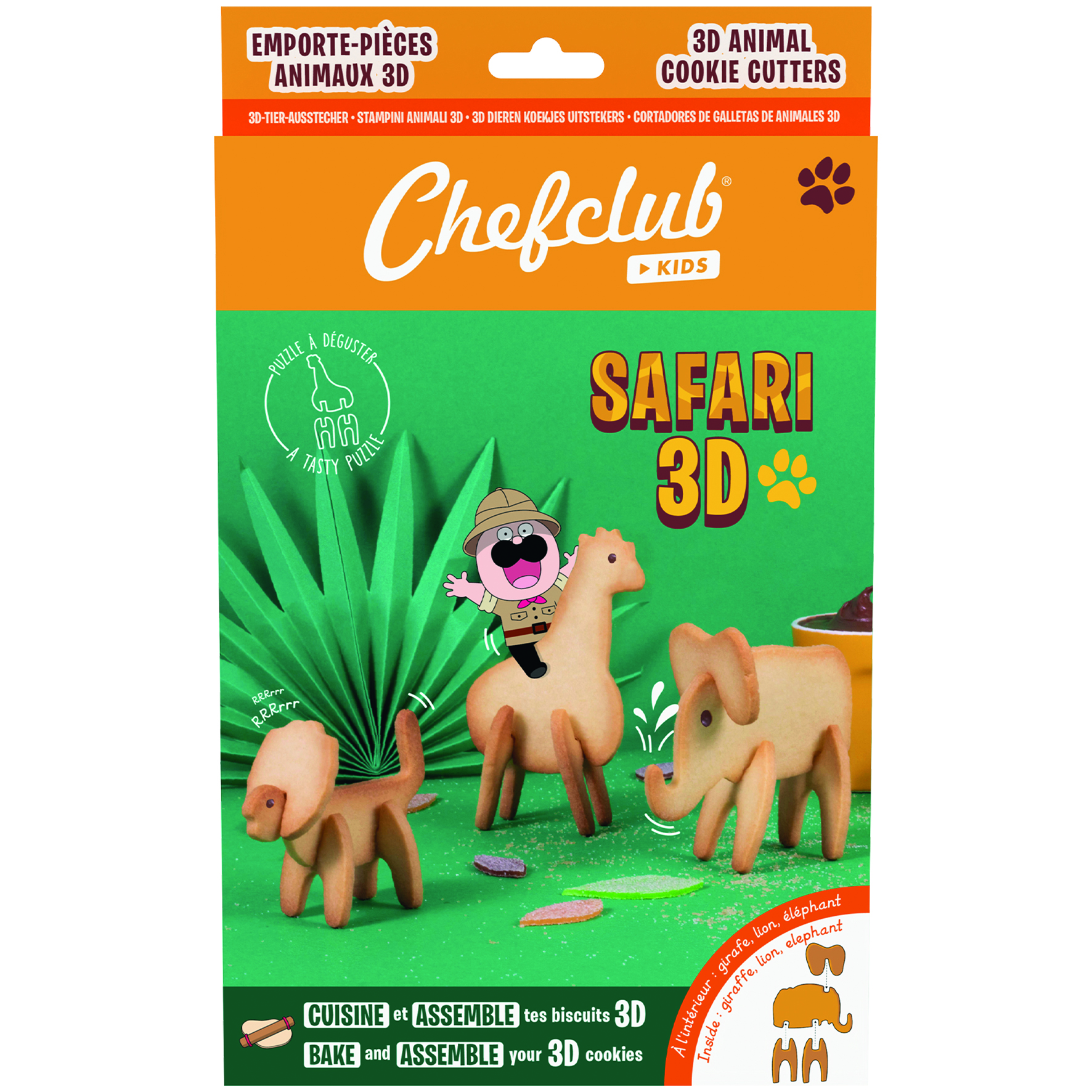 Chefclub Uitsteekvormen 3D Safari