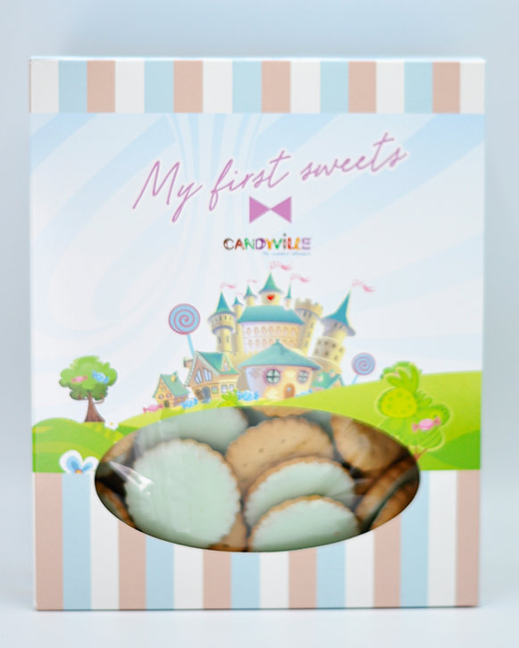 Candyville Biscuits Groen glace 500 g - Limoen