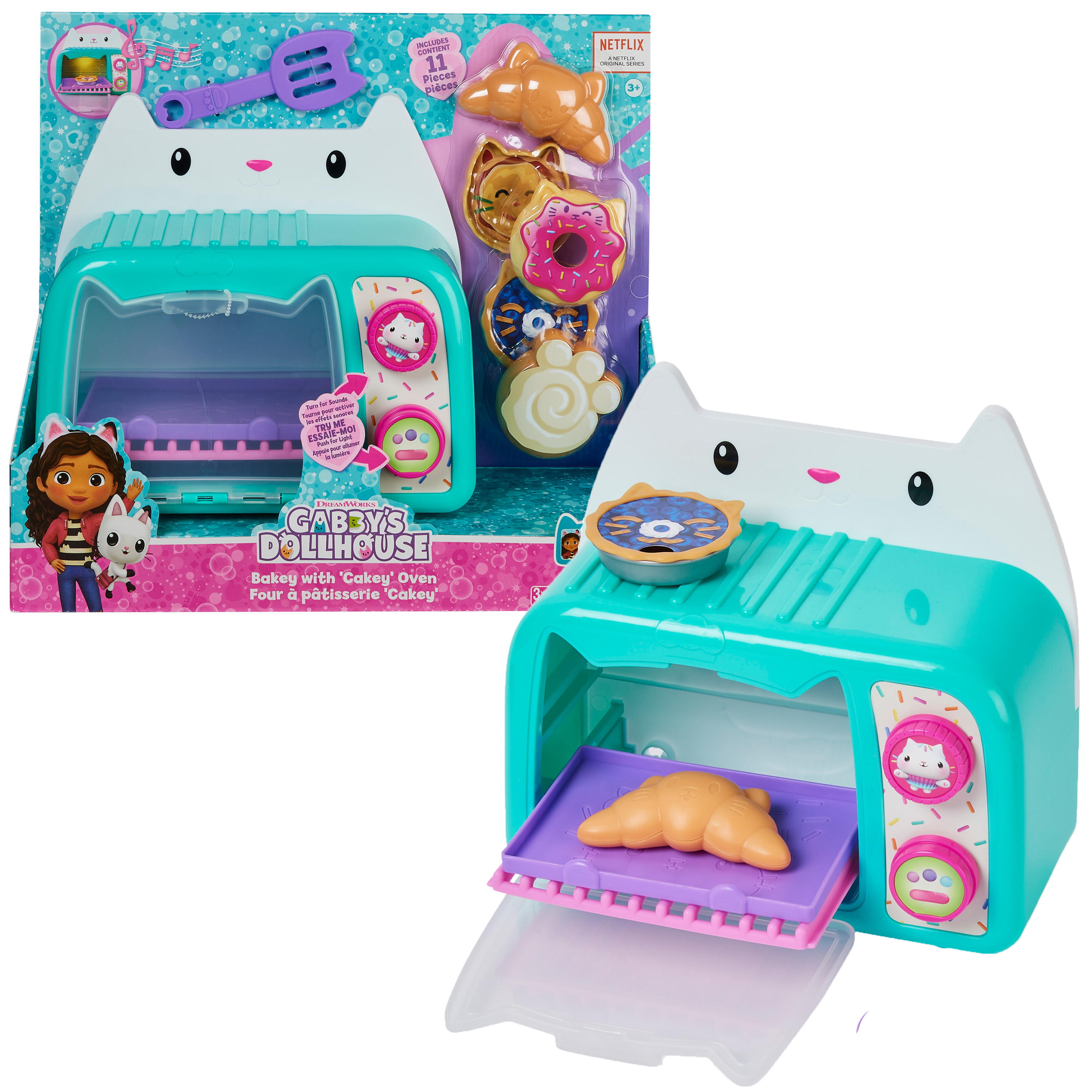 Gabby's Poppenhuis Cakey Oven speelset met licht en geluid