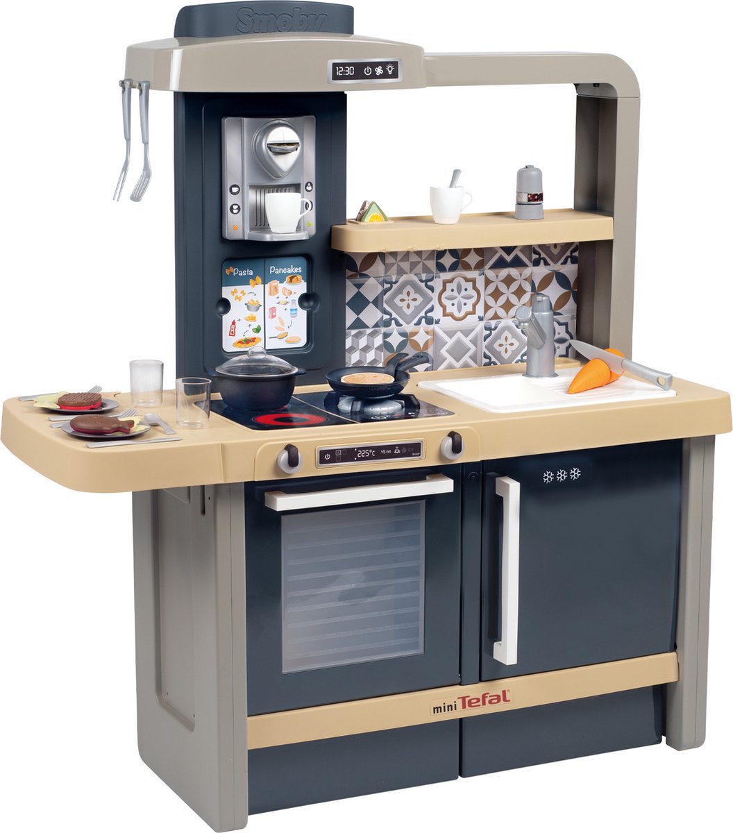 Smoby Keuken Tefal Evolutieve met 31 accessoires, Elektronische geluiden
