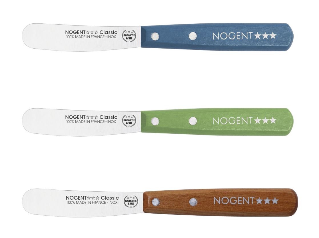 Nogent Botermes Classic 8cm - Effen Lemmet - assorti - prijs per stuk