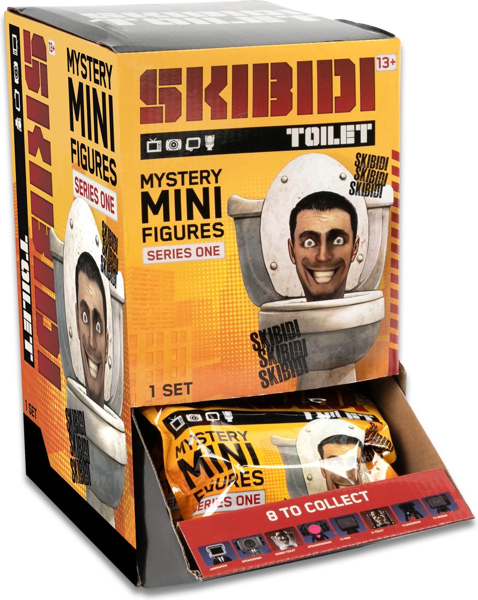 Skibidi Toilet Mini Figures 6 Cm assorti - prijs per stuk