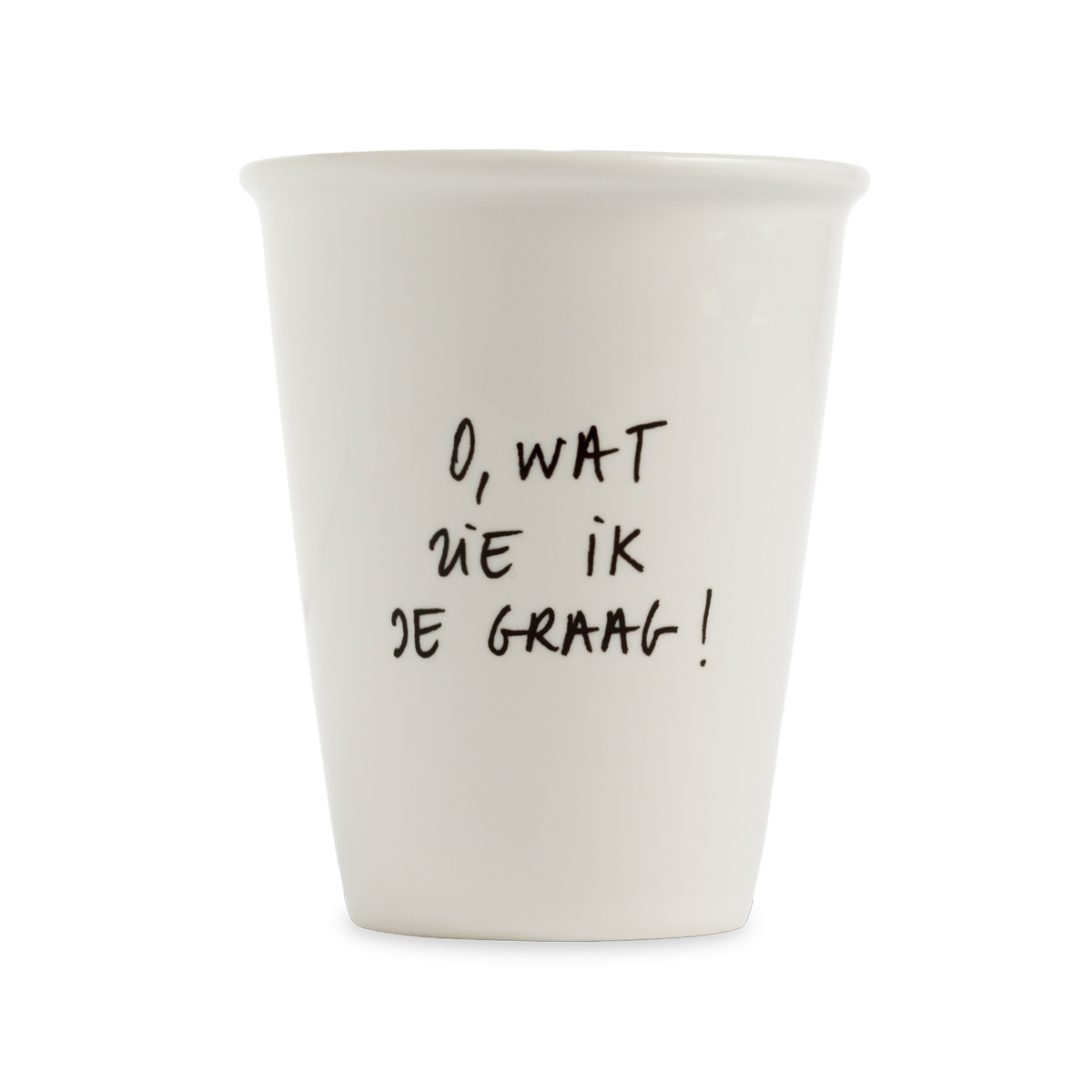 Helen B Beker O Wat Zie Ik Je Graag! 220ml - Porselein - 8x9.5 cm