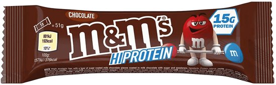 M&M's HI Protein Bar Bruin 51 g