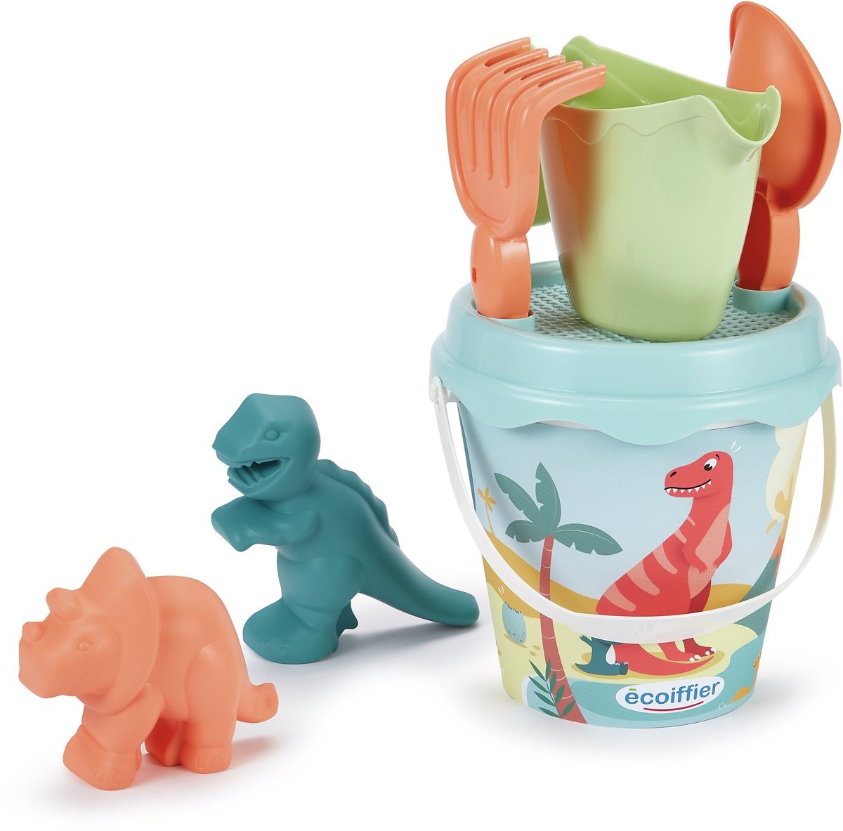 Ecoiffier Emmerset 17 cm met 2 dino vormen - assorti - prijs per stuk