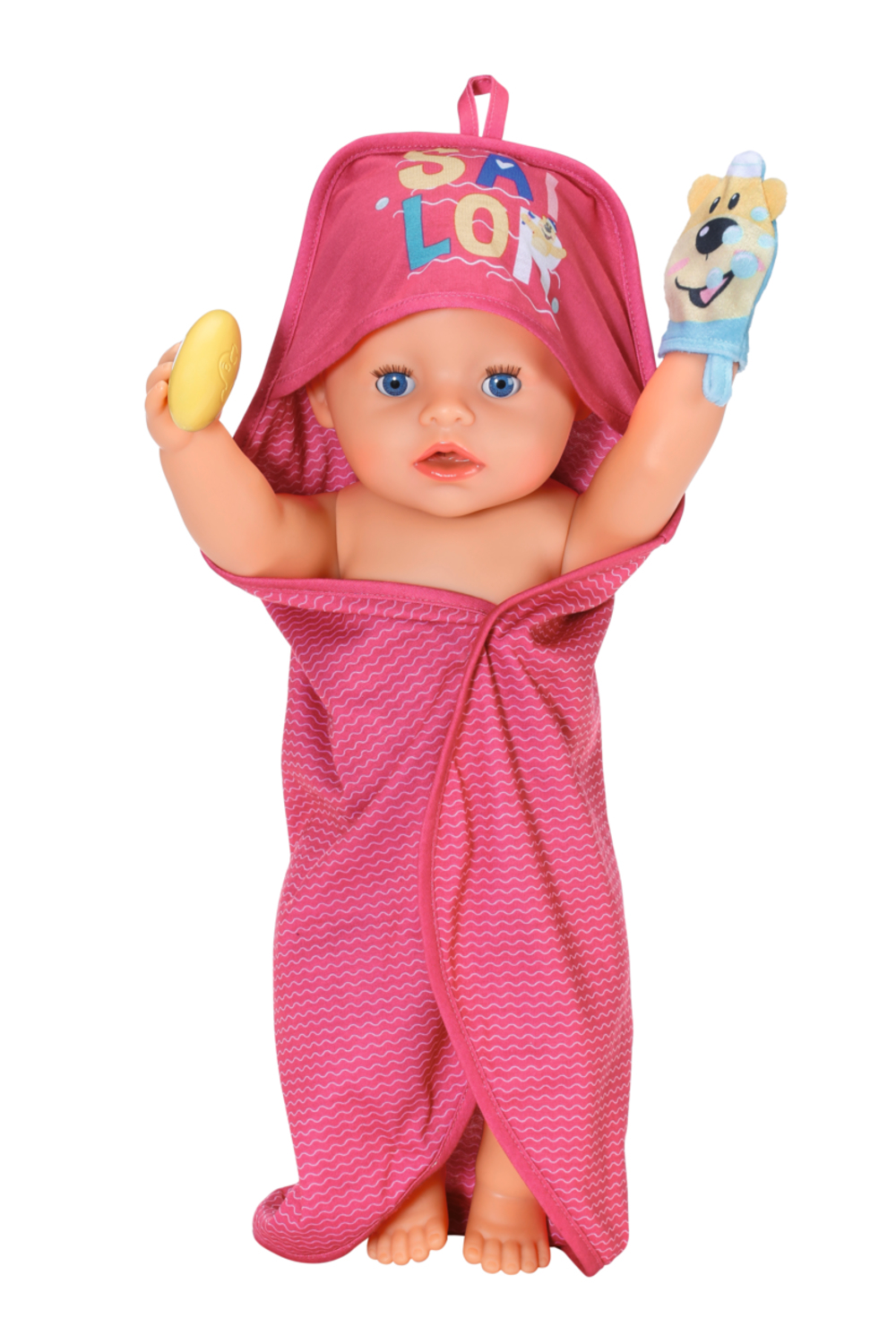Baby Born Badhanddoek met Kap