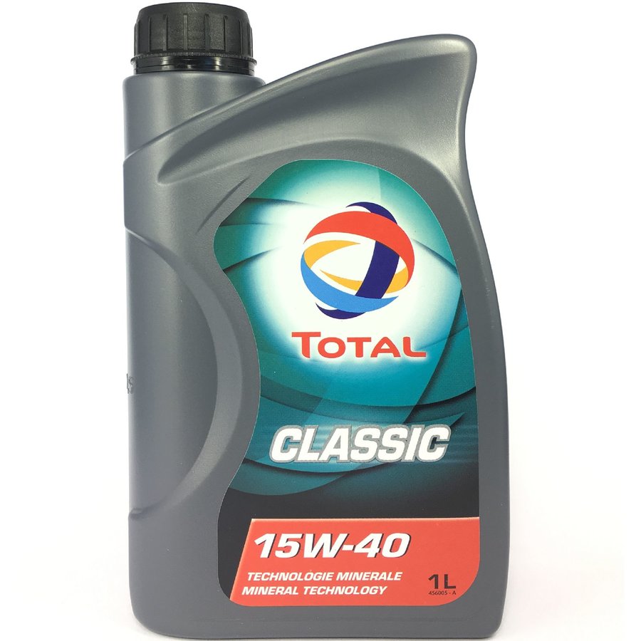 Total classic 15W40, 1 liter universeel benzine of diesel, A3/B3