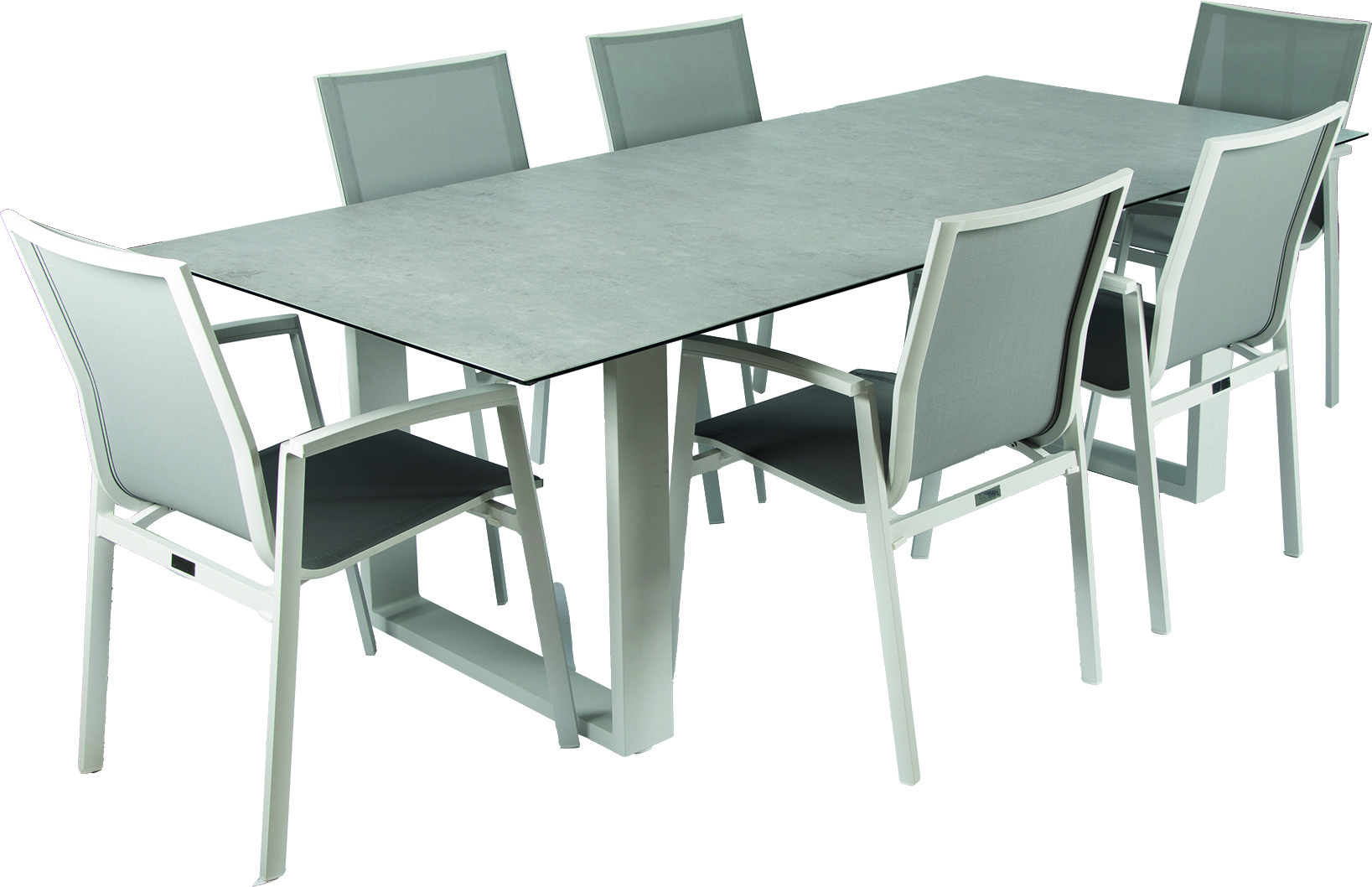 Ocean Tuintafel Ely Wit 220 x 100 cm