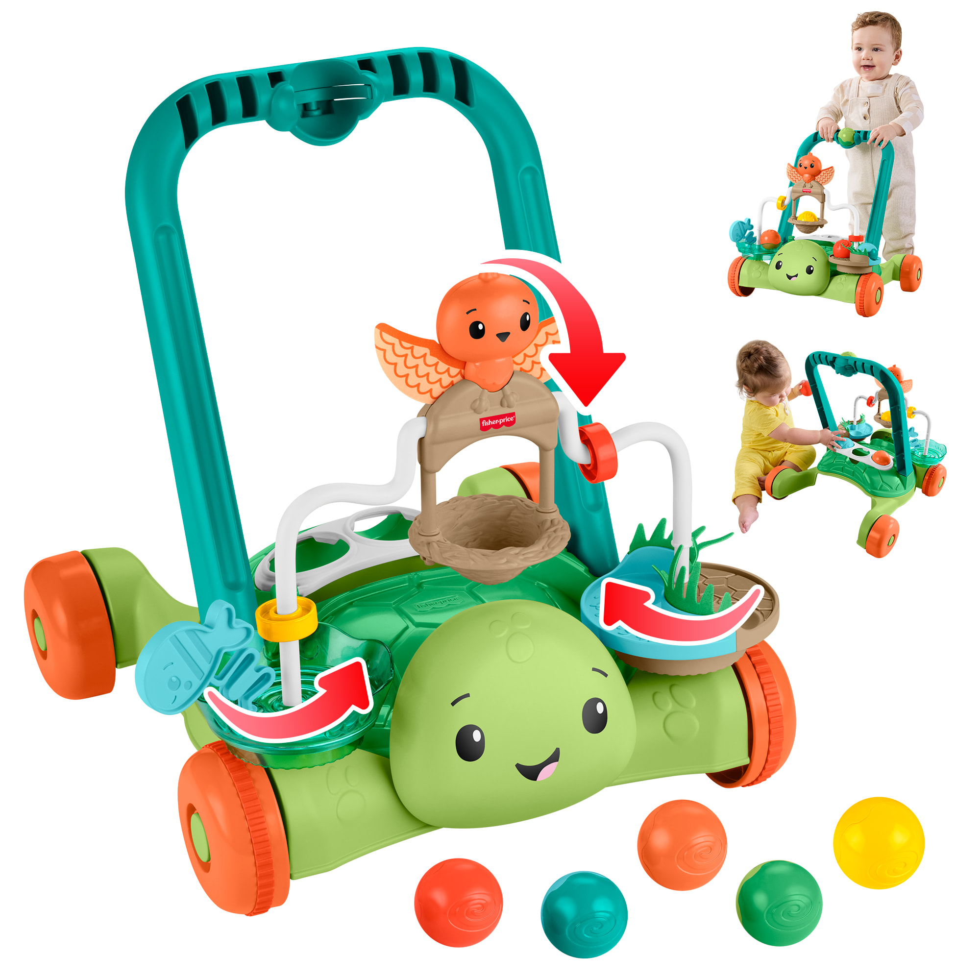 Fisher-Price Schilpad Loper, Moves with you Trutle walker