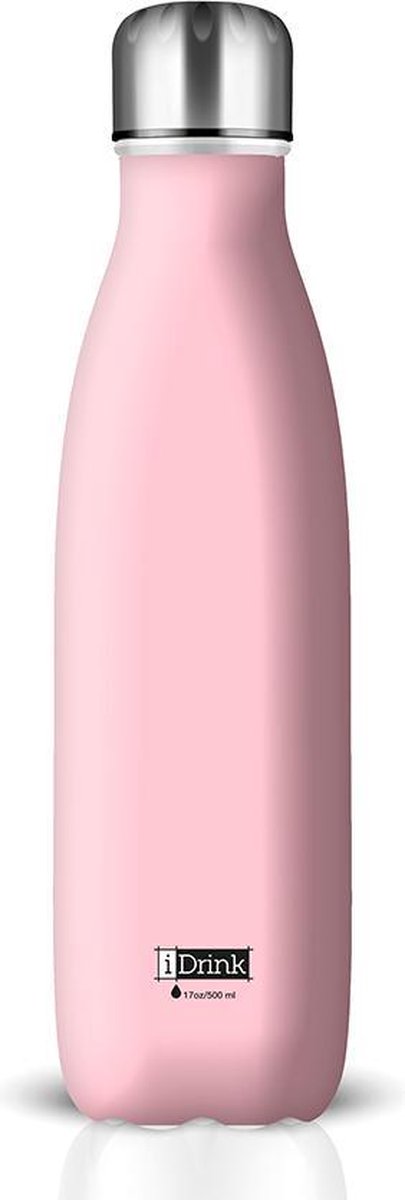 I-Drink Isoleerfles Roze 500ml