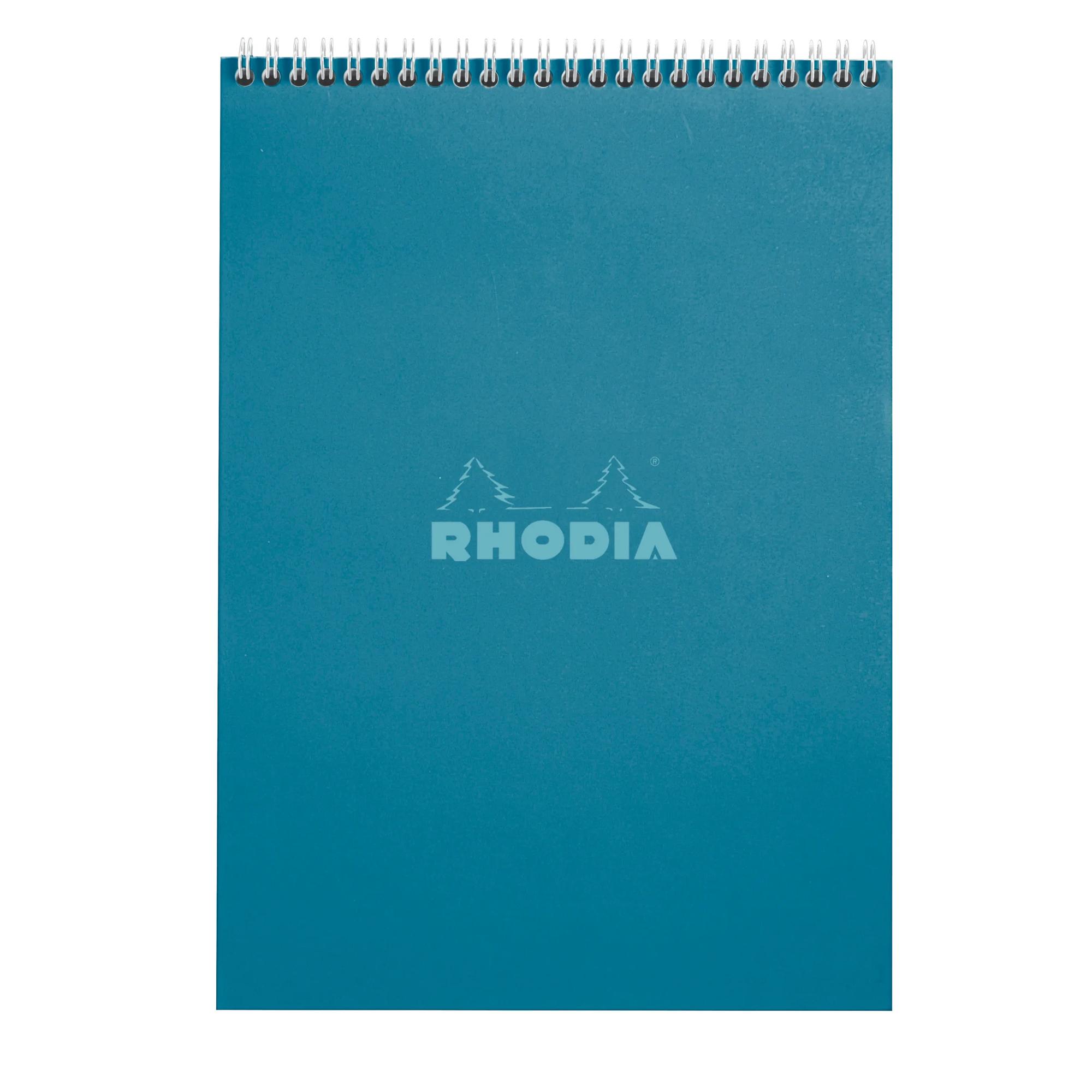Rhodia Notablok A4 Color Peacock Spiraal 80 vel Geruit