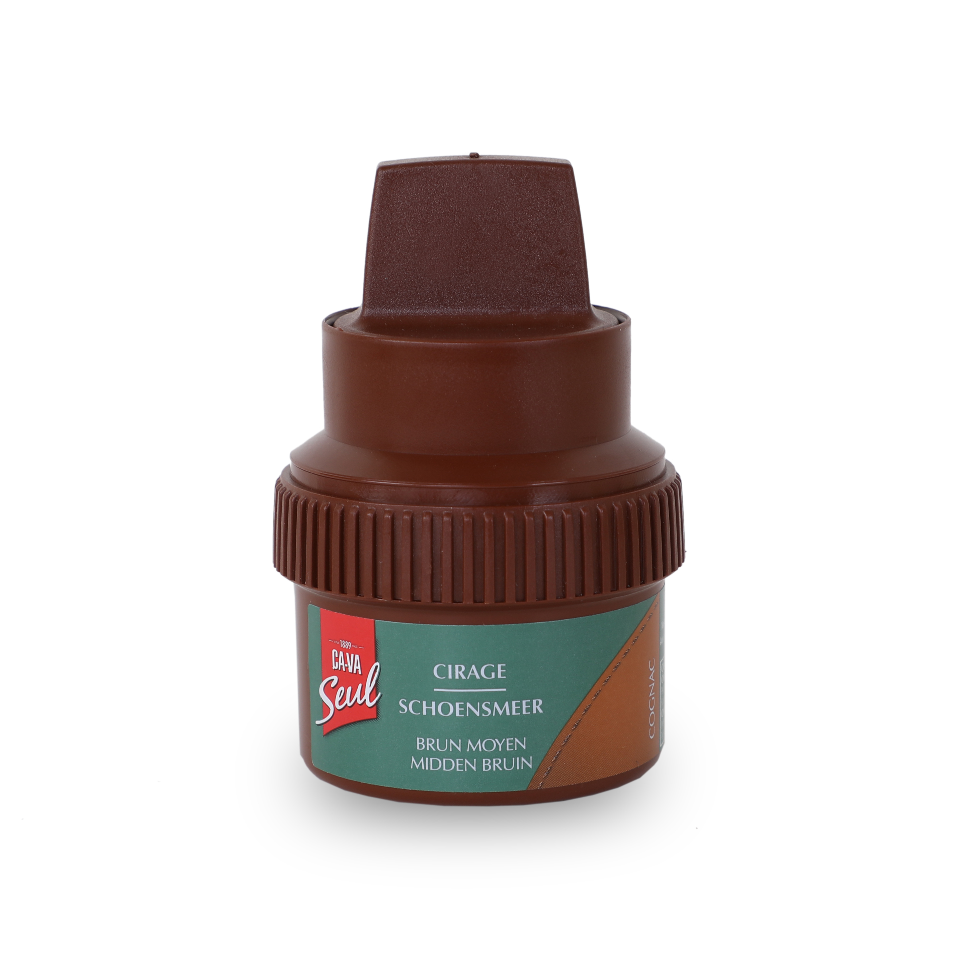 Ca Va Seul Schoencrème - Cognac - 60 ml Potje + Sponsje