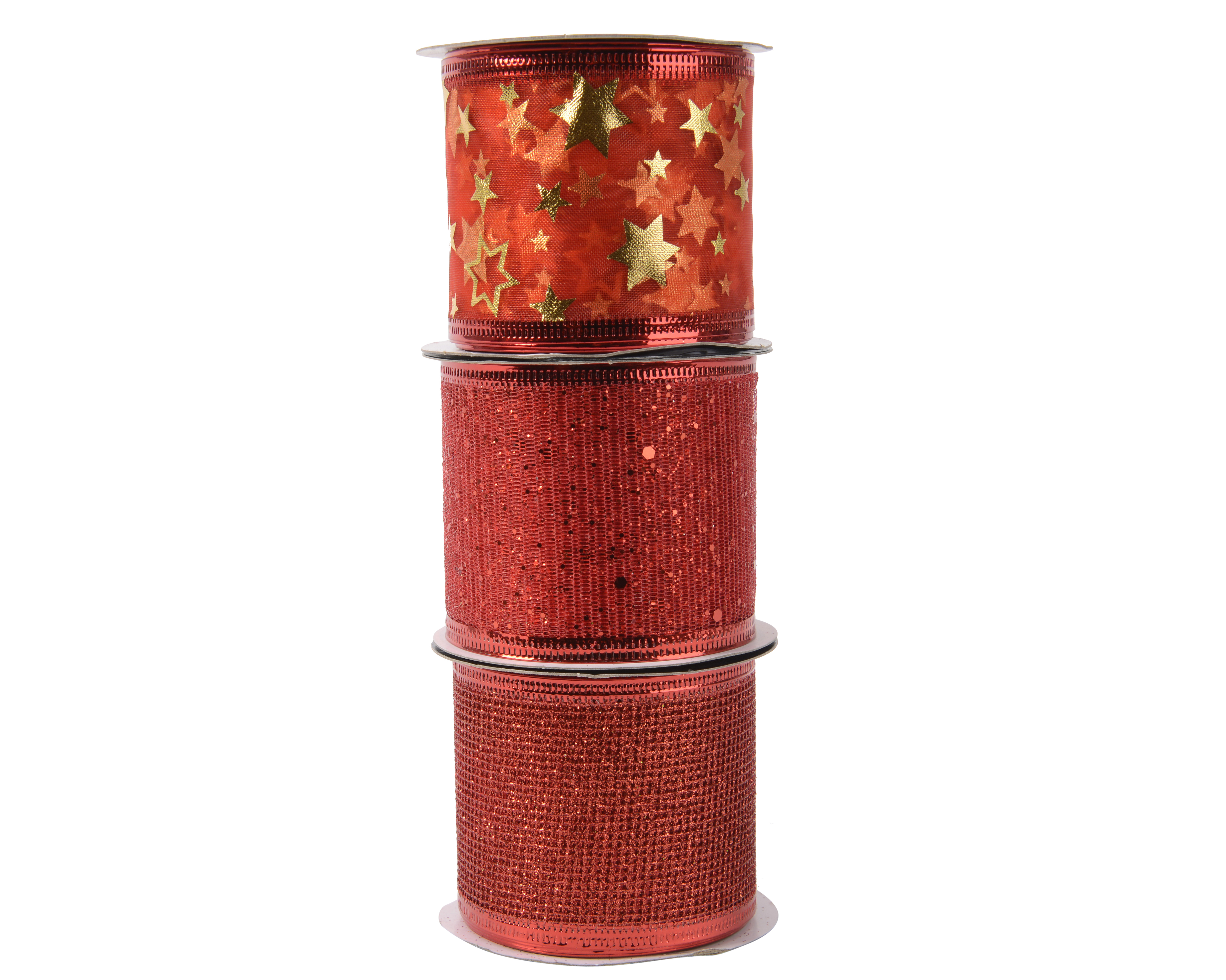 Geschenklint op Rol 6.3x270 cm Rood Diverse Motieven - assorti - prijs per stuk