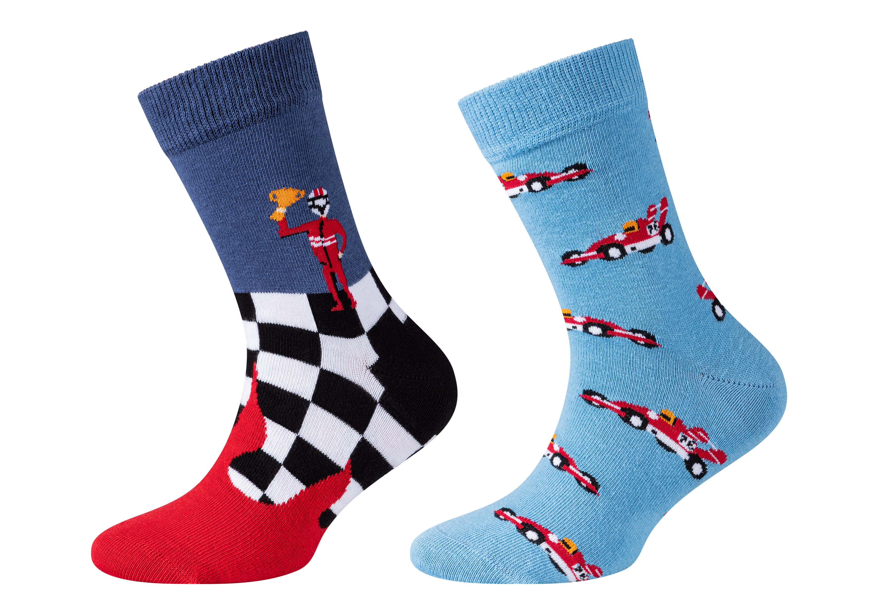 Flip Socks Sokken Kids Motif 2paar Racing Cars - maat 29/35