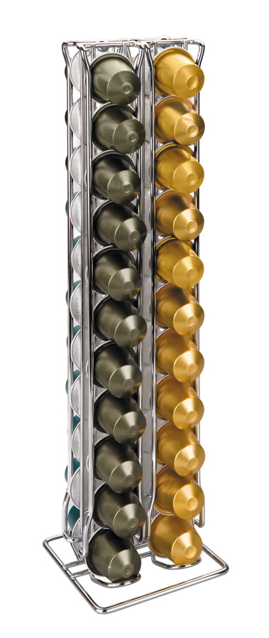 Ibili Capsulehouder Nespresso - Verchroomd Staal - voor 44 Cups