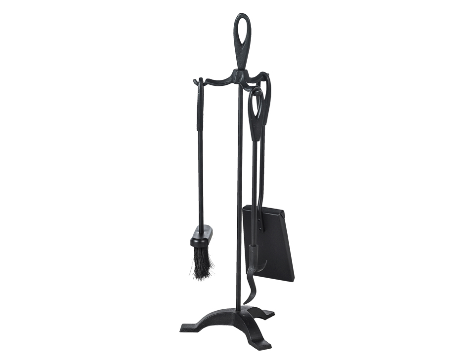Practo Haardstel 4-delig Zwart Hoogte 63.5 cm