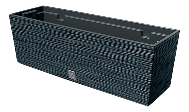 Prosperplast Balkonbloembak Furu Antraciet met Afvoer 58x18x19.5 cm