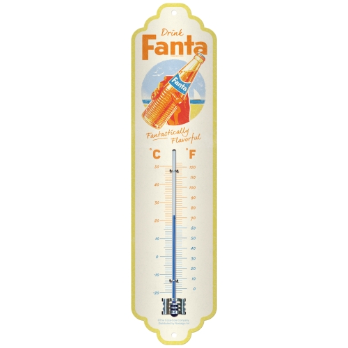 Nostalgic Art Thermometer Fanta Bottle Beach