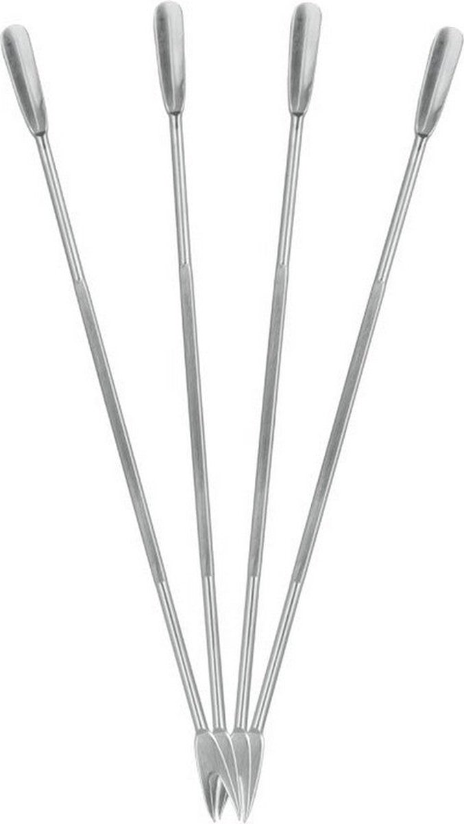 Metaltex Kreeftvork 18cm set 4 stuks RVS