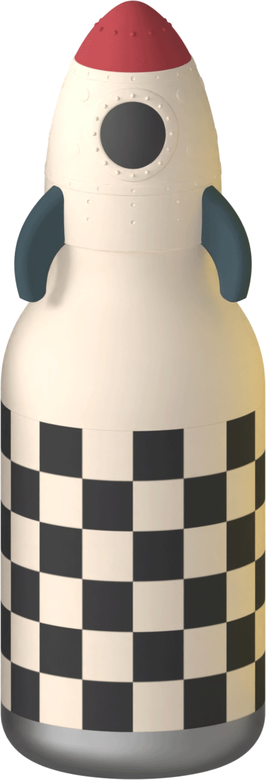 Asobu Isoleerfles Bestie 460ml Rocket - RVS - Double Wall - met Siliconen Rietje
