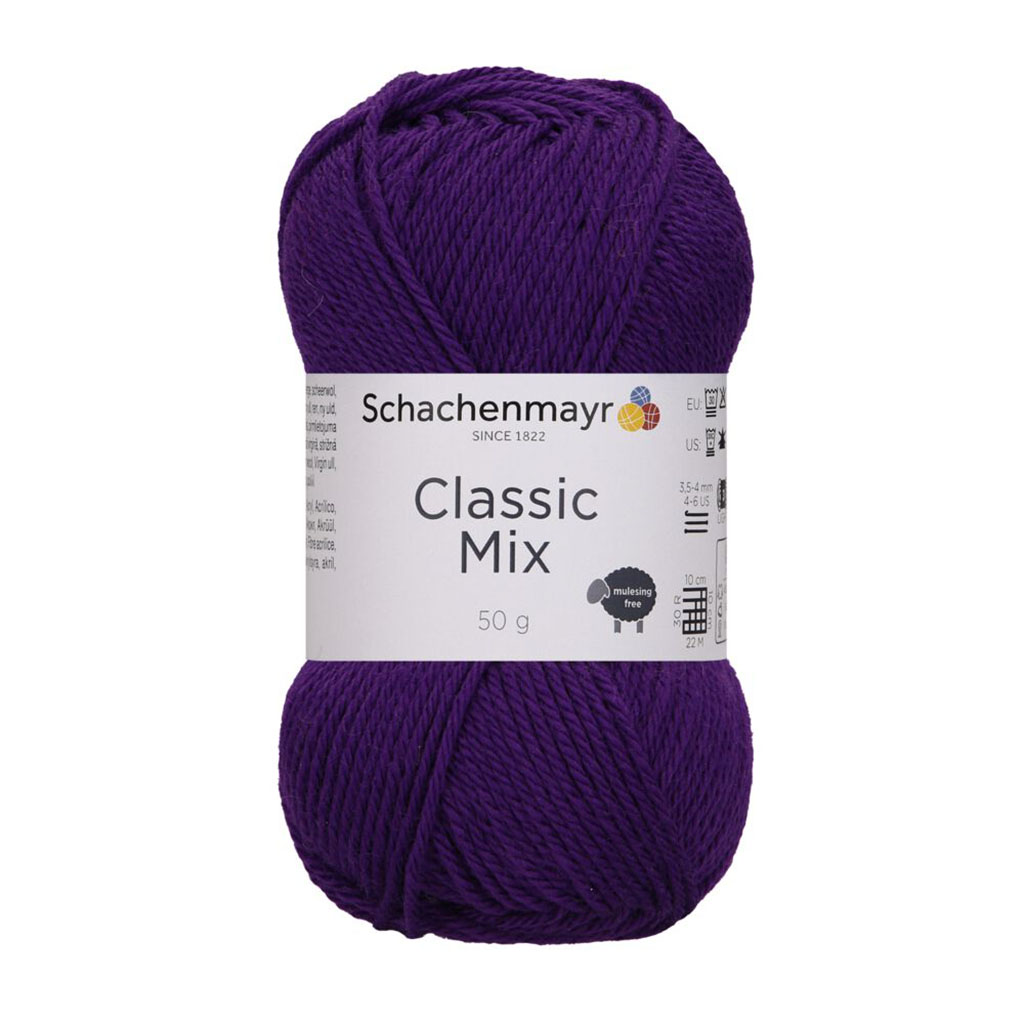 Schachenmayr Breigaren Classic Mix 50g Paars