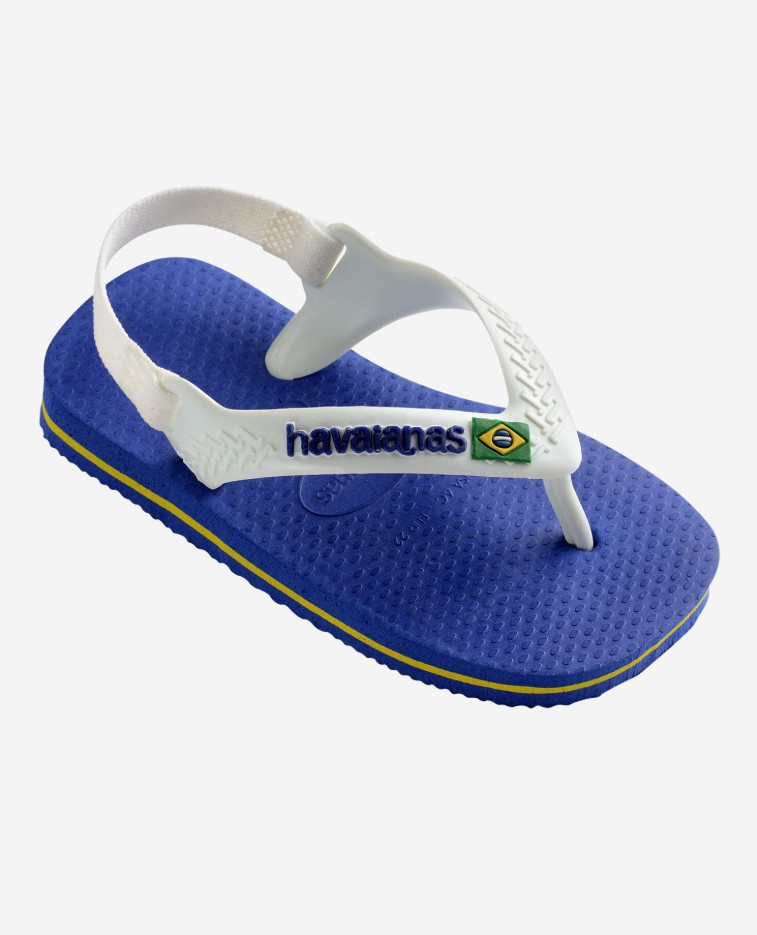 Havaianas Teenslipper Baby Brasil Logo Pop Marine Blue - maat 21