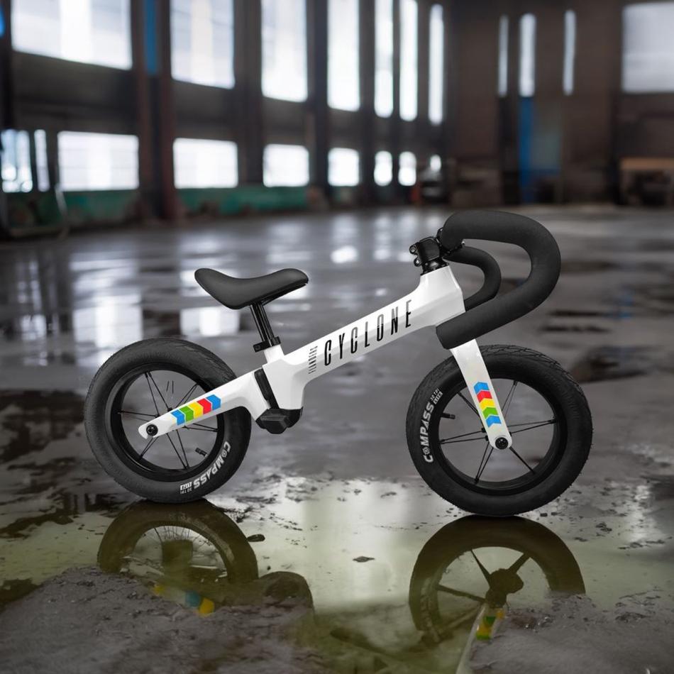 CycloSonic Flanders Cyclone One Loopfiets Aluminium Wit