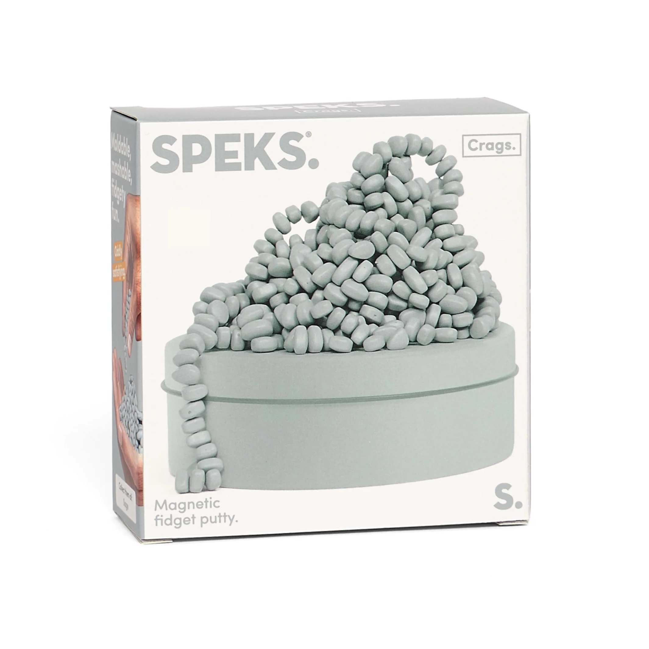 Speks Crags Magnetic Fidget Putty Neutral Sage - 9.5x9.5x3.8 cm - Groen
