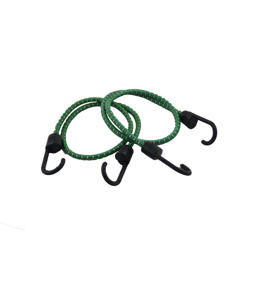 Ledent Elastiek 8 mm 60 cm met Haken Set van 2 - Zware kwaliteit