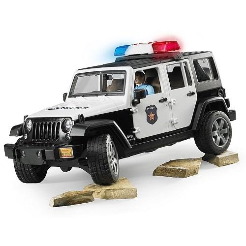 Bruder Jeep Wrangler Unlimited Rubicon, Politieauto met Politie, Licht en geluid