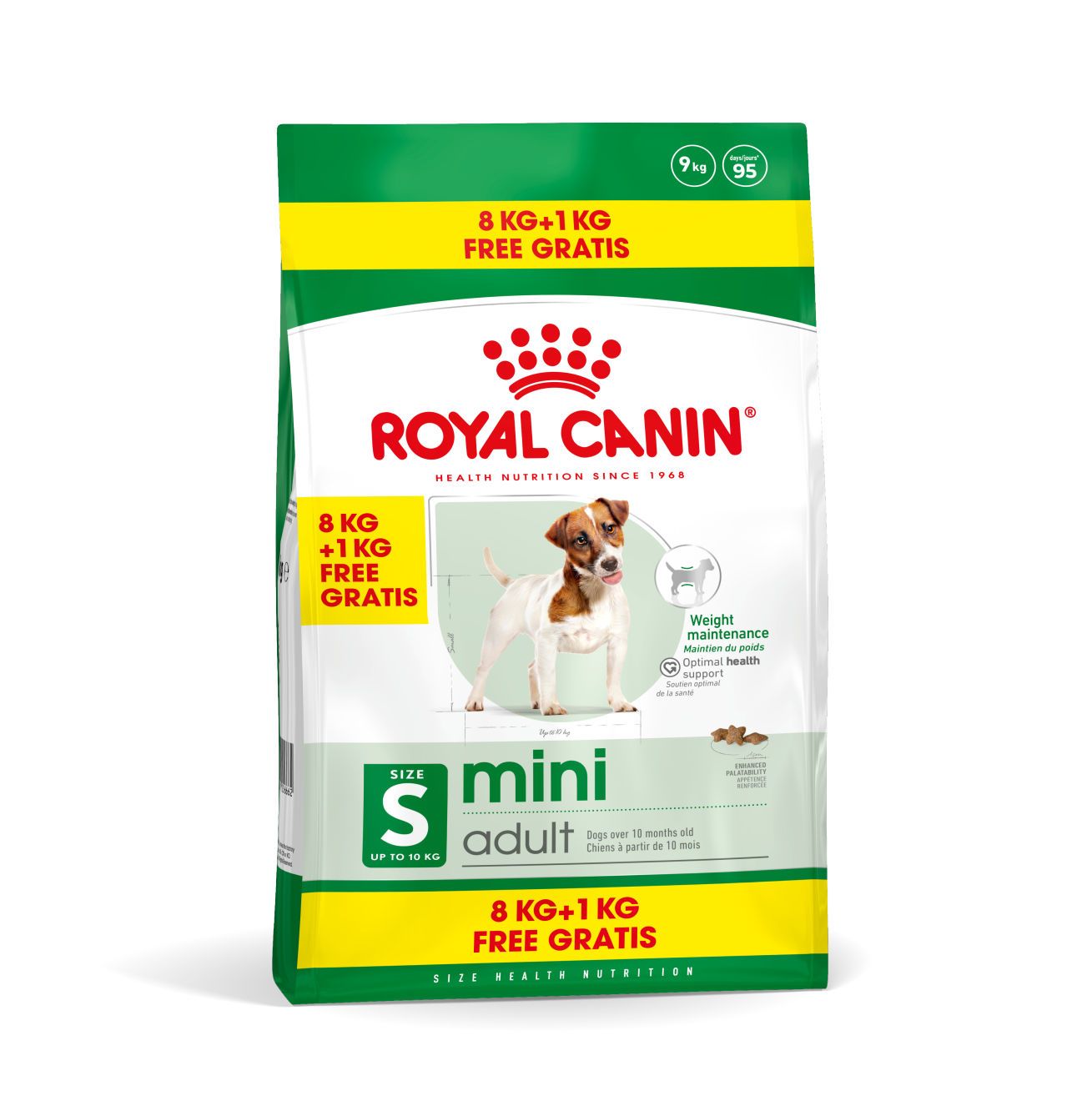 Royal Canin Mini Adult Hondenvoer 8 kg + 1 kg Gratis