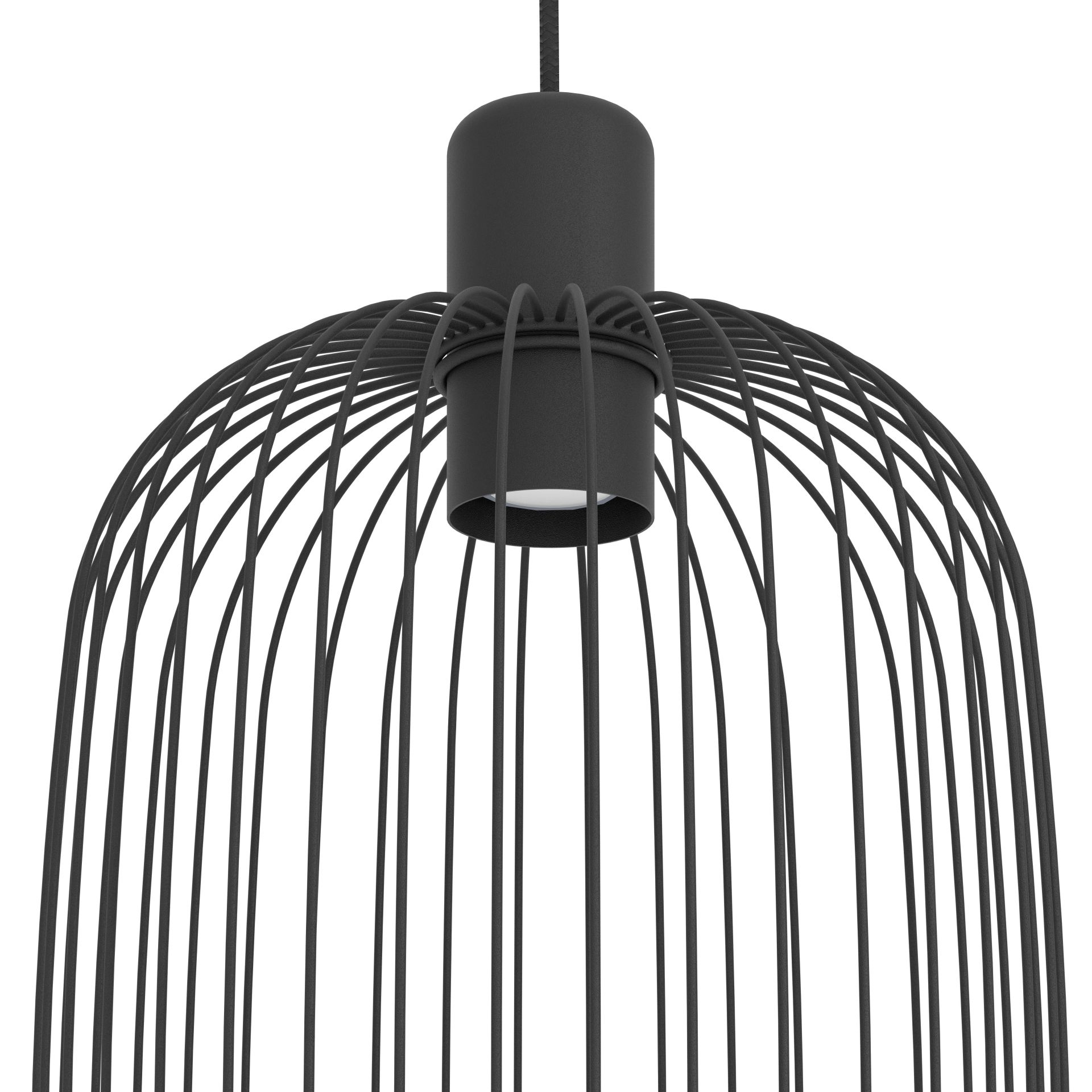 Eglo Lodods Hanglamp Zwart 220mm E27