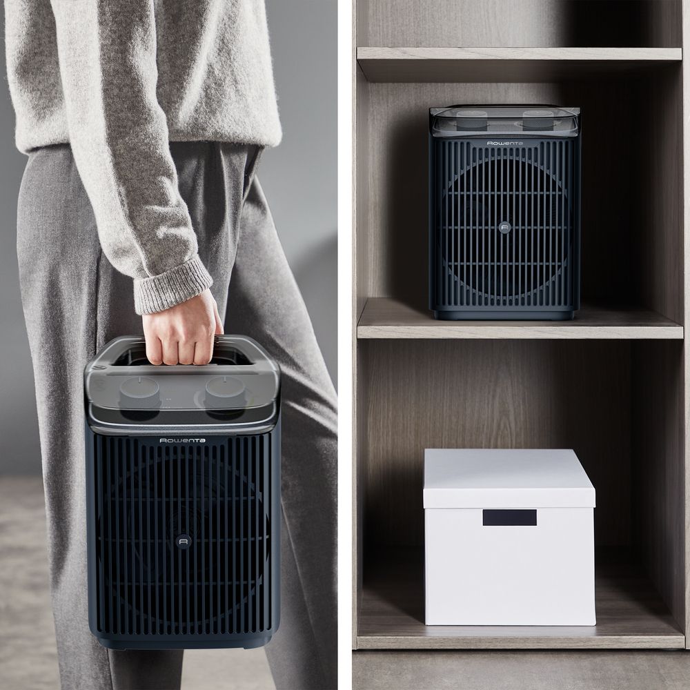 Rowenta Intence Comfort Aqua SO6551 1200-2400 Watt, Ventilatorkachel voor badkamer, Zwart