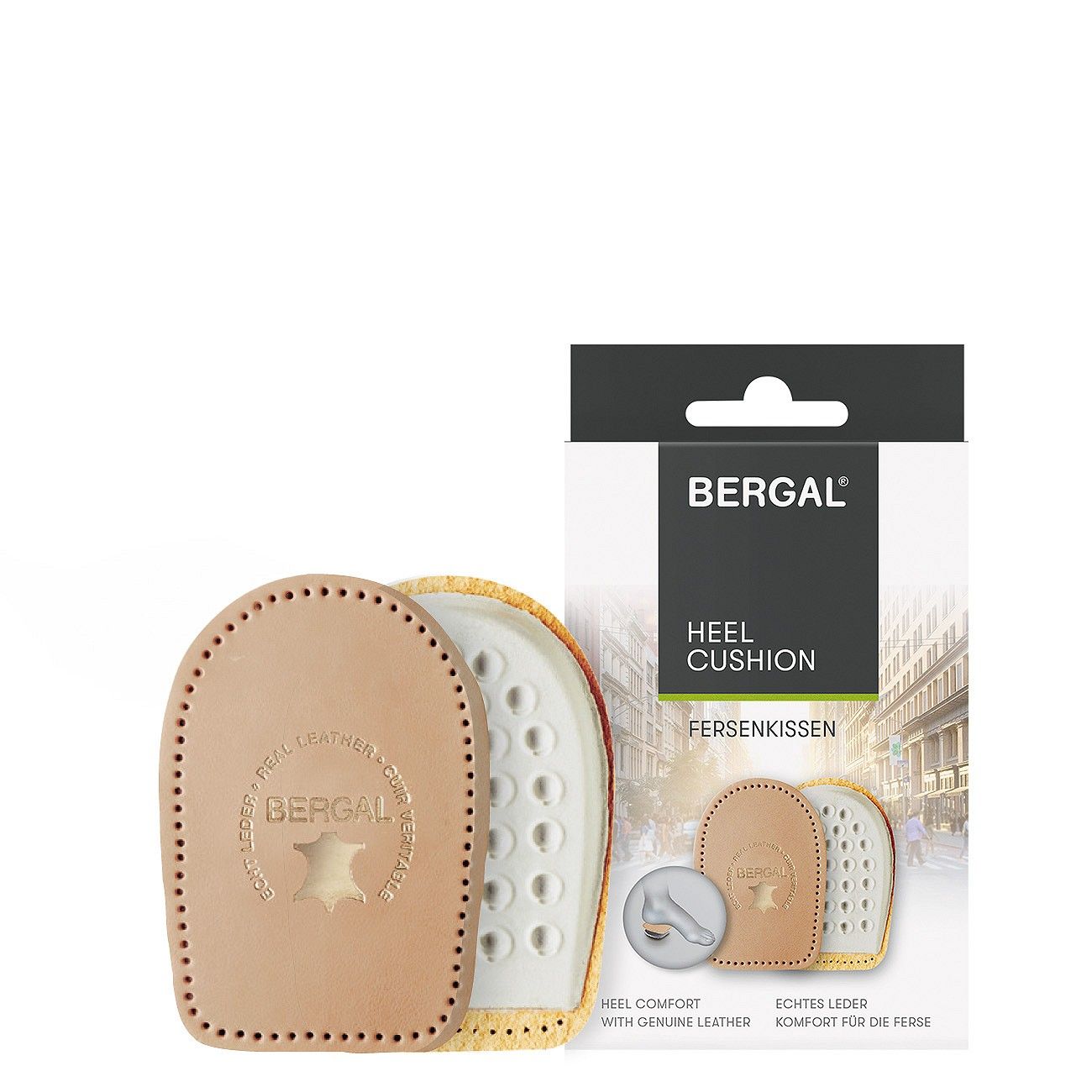 Bergal Hielzool Cushion Leder maat 41-43