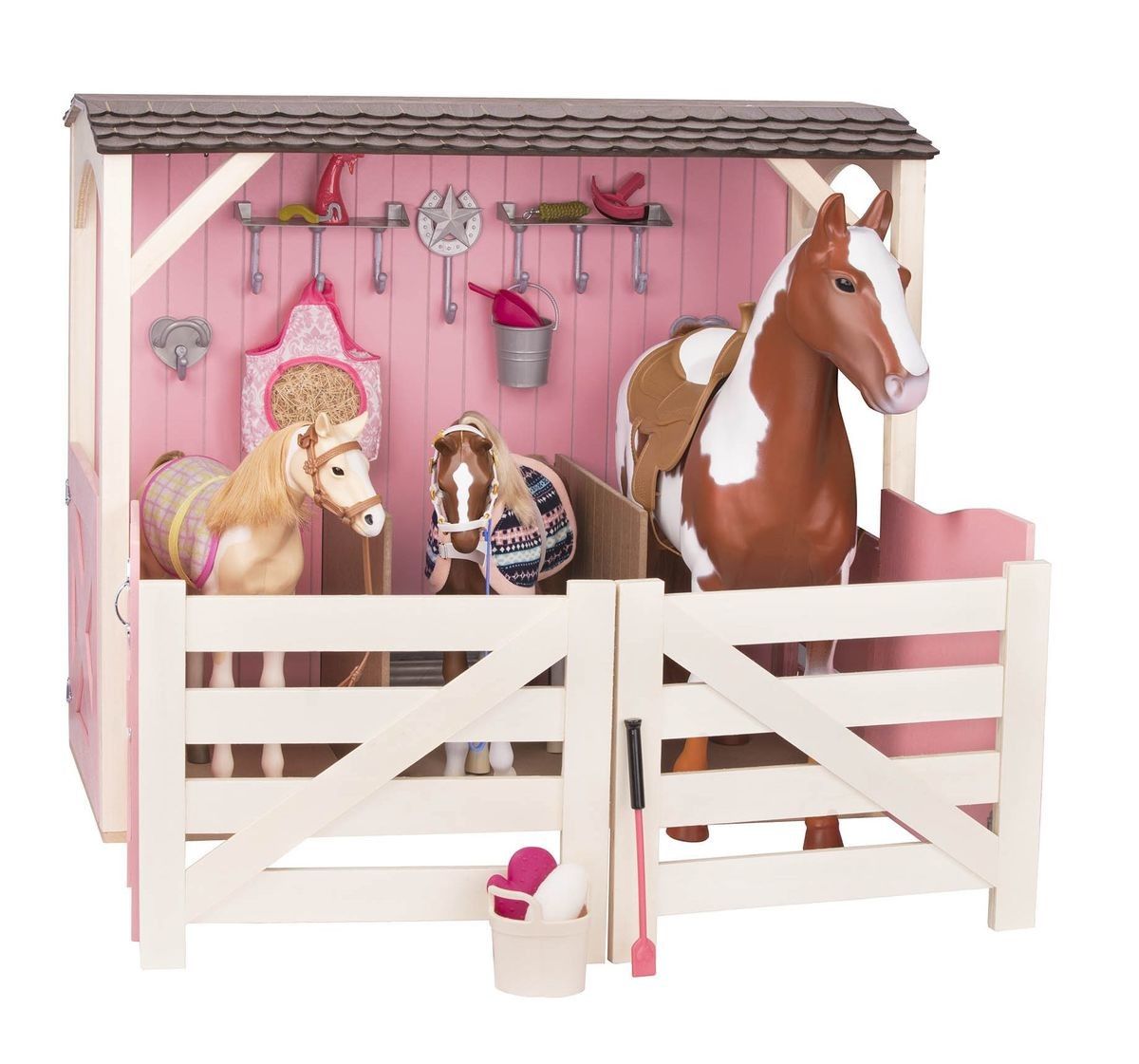 Our Generation Saddle up Stables, paardenstal met accessoires
