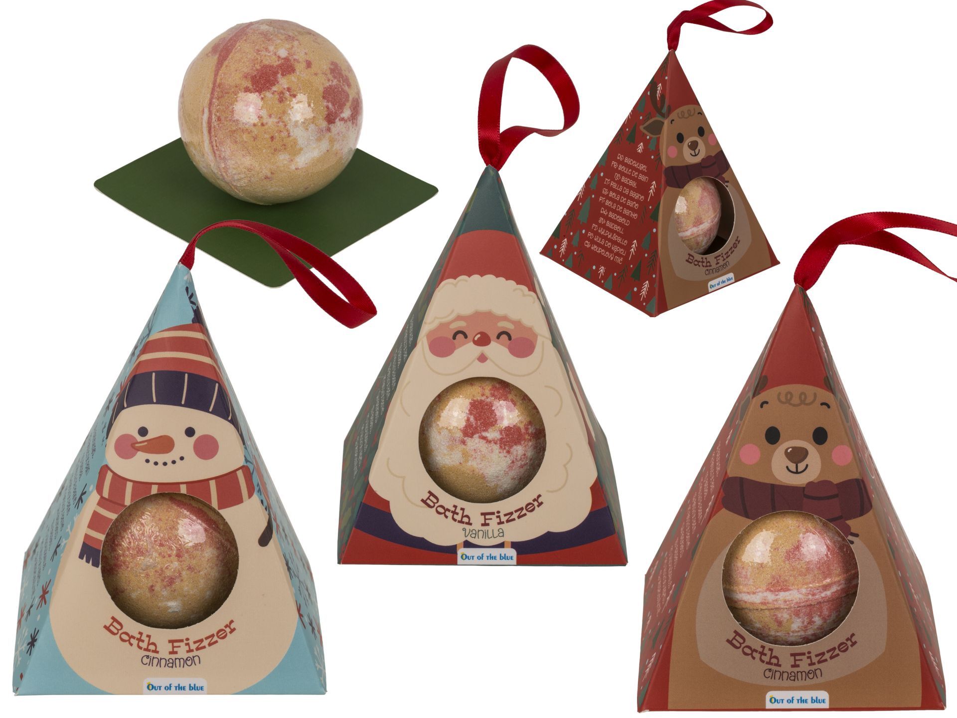Bruisbal Fizzy X-Mas Friends 100g - assorti - prijs per stuk