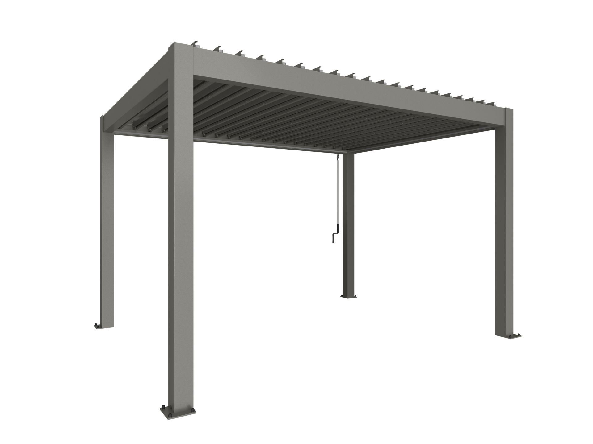 Biohort Pergola Metaal 4x3 m Kwartsgrijs