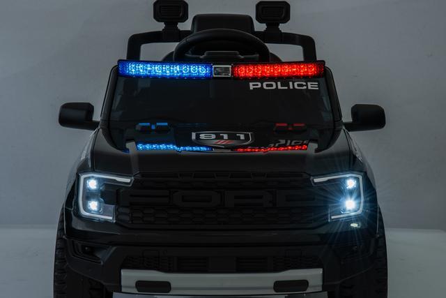 Ford Ranger Raptor Politie 4X4 10.8 Volt motor, Licht en geluid, oplaadbaar met afstandsbediening