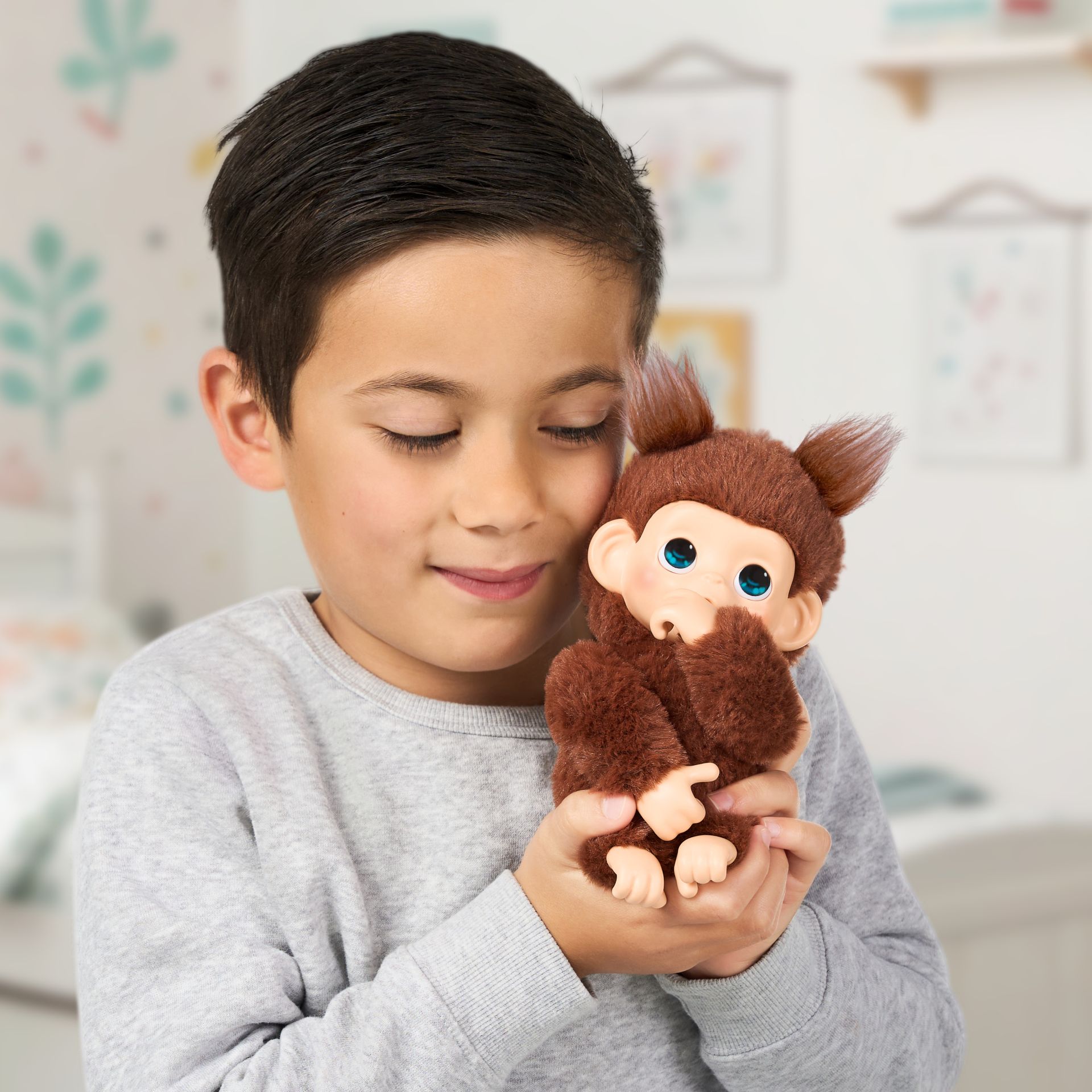 Little Live Pets My Baby Mini Monkey Brown Cherri meer dan 20 geluiden en reacties