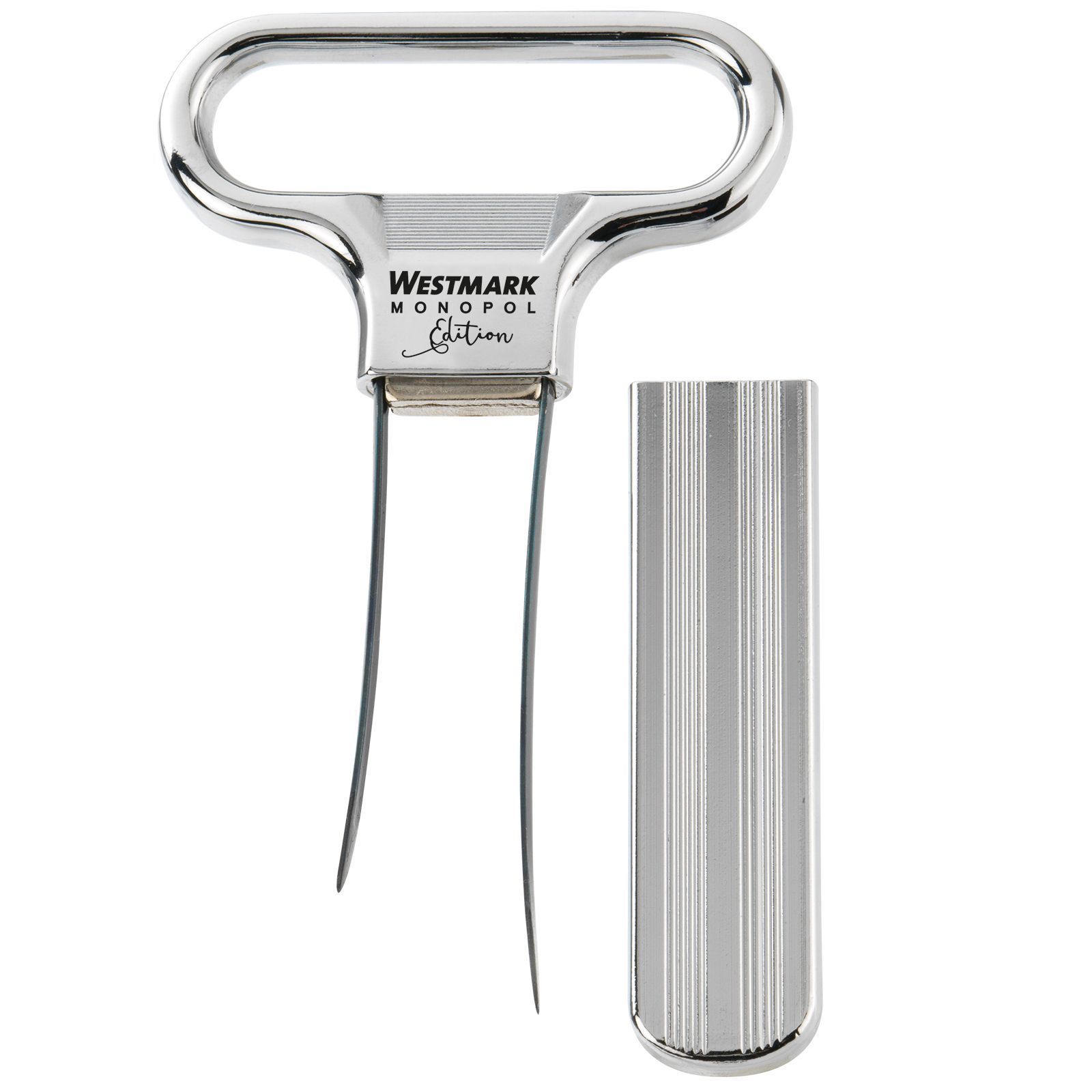Westmark Flesopener+Kurkentrekker Ah-So 11x6.5x1 cm - ideaal voor Broze Kurken