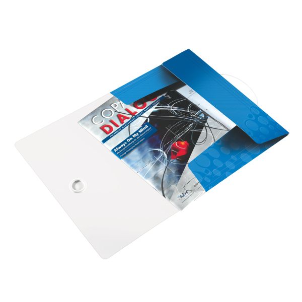 Leitz 3-Klepsmap WOW Blauw A4 - 235x8x320 mm - PP