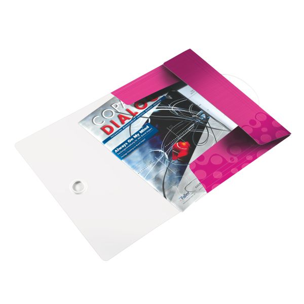 Leitz 3-Klepsmap WOW Roze A4 - 235x8x320 mm - PP