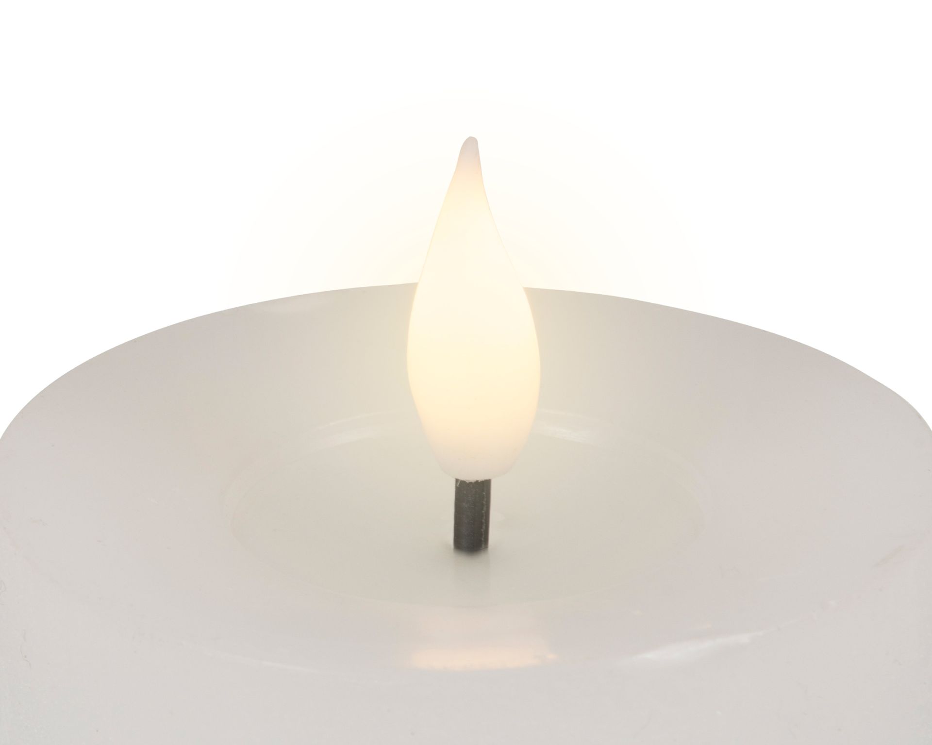 Kaars LED Real Wax Wit 7.5x13.5 cm - Warm Wit